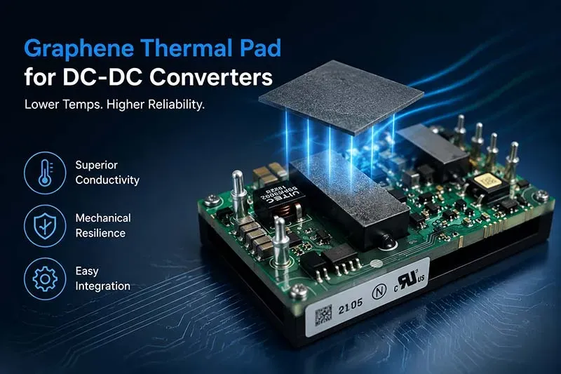 Graphene thermal pad for DC-DC converter